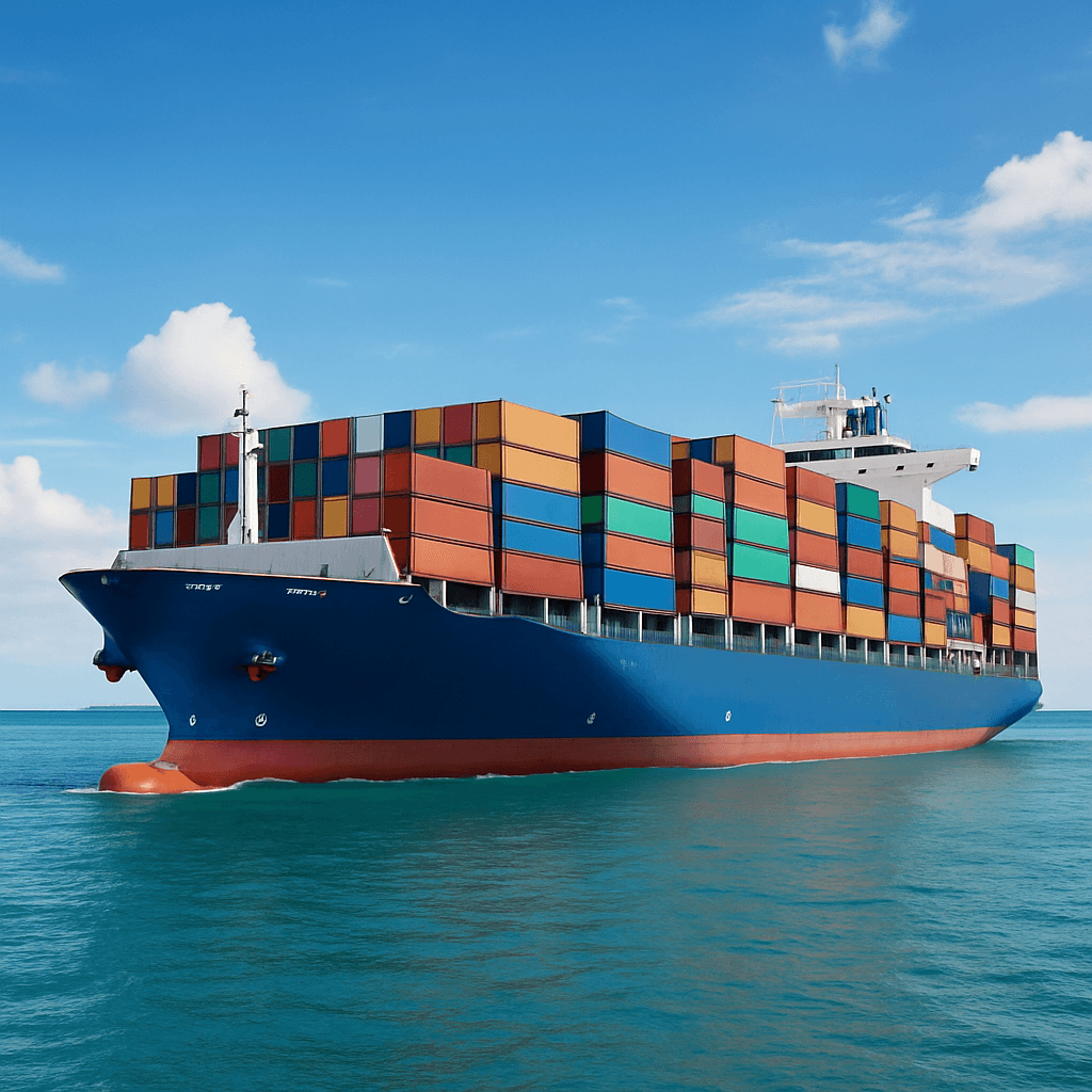 Cargo ship sailing to Mauritius for June 2025 LCL shipment from Dubai – Masterglobal Logistics
