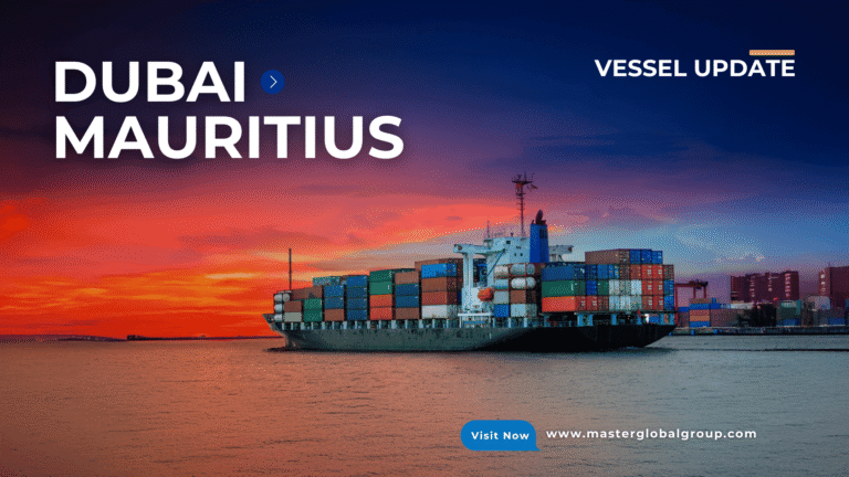 Container ship LCL service from Jebel Ali Dubai JAFZA to Mauritius with 30 days transit time by Masterglobal Logistics