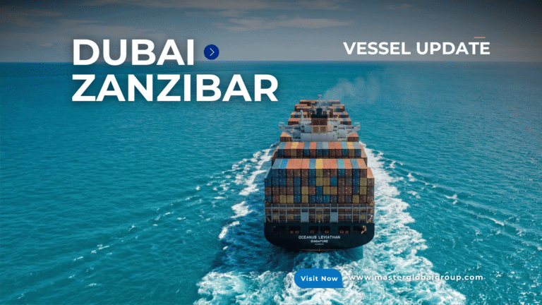 Container ship sailing from Dubai JAFZA to Zanzibar for March 2026 LCL and FCL shipments