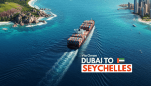 Dubai to Seychelles LCL vessel schedule via Oman with cargo cut-off 21 August and ETA Seychelles 08 September 2026